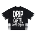 Drip Cartel "originals" Plaid Paneled T-Shirt