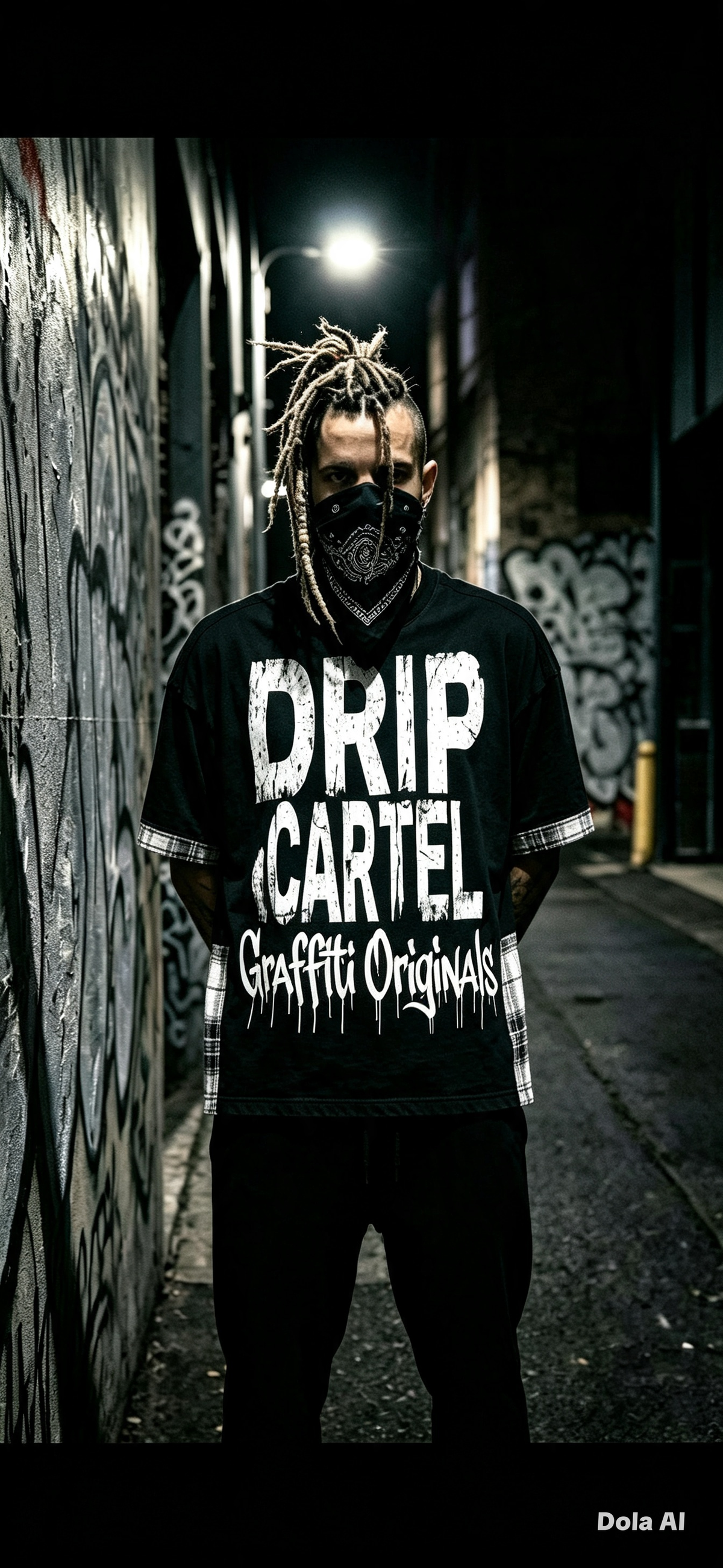 Drip Cartel "originals" Plaid Paneled T-Shirt