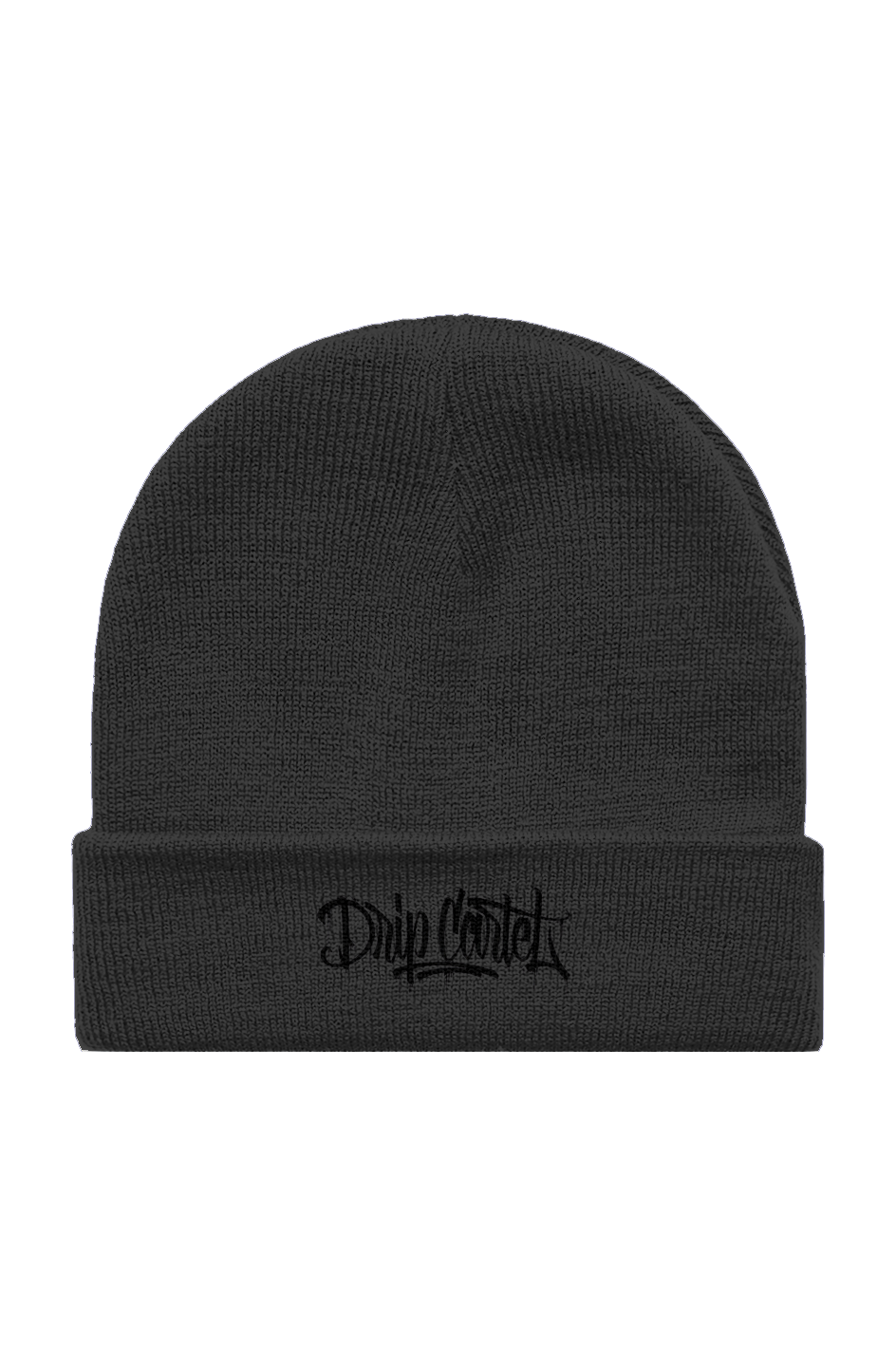 🔥 Drip Cartel Black-On-Black Cuff Beanie