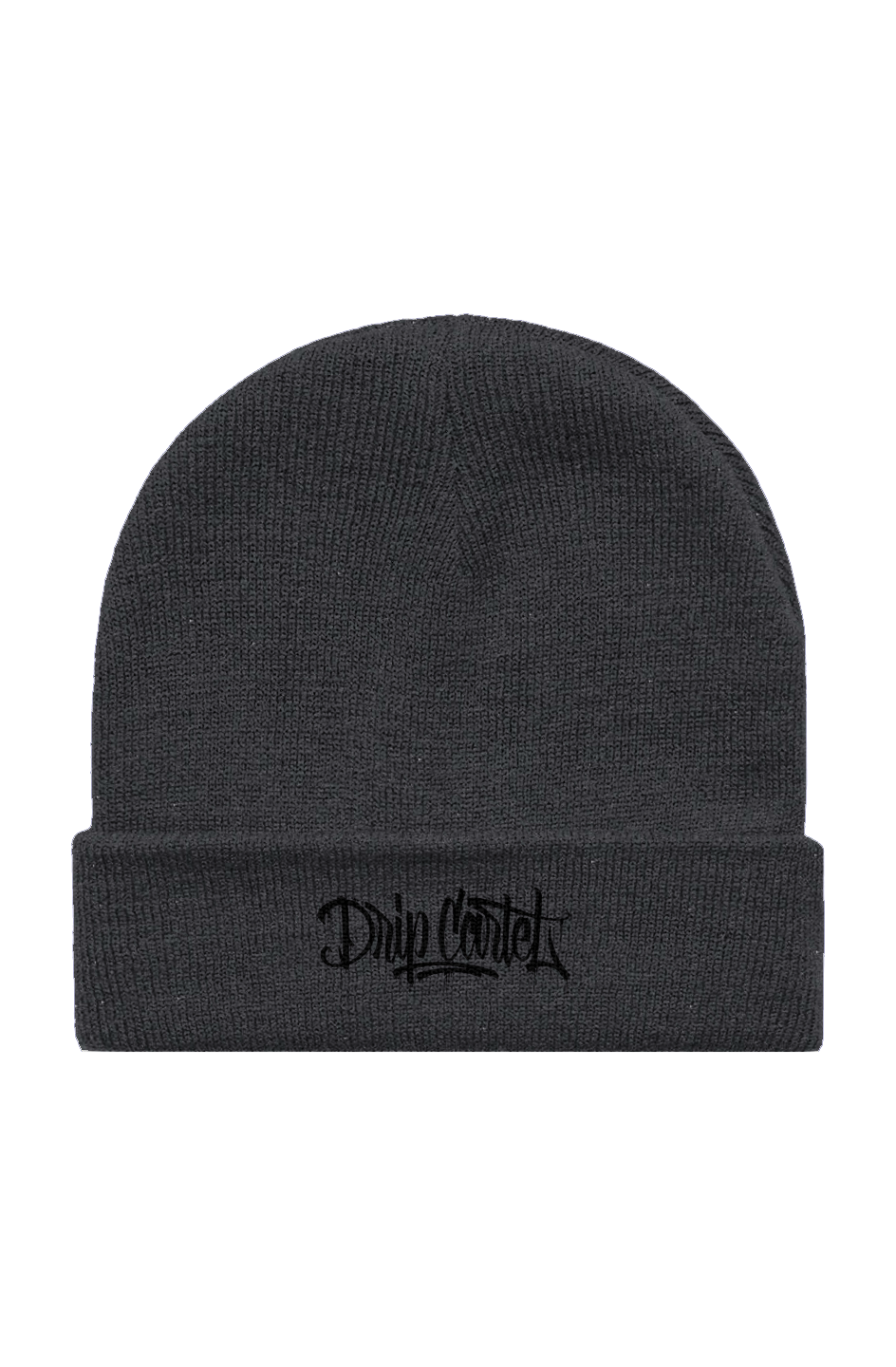 🔥 Drip Cartel Black-On-Black Cuff Beanie