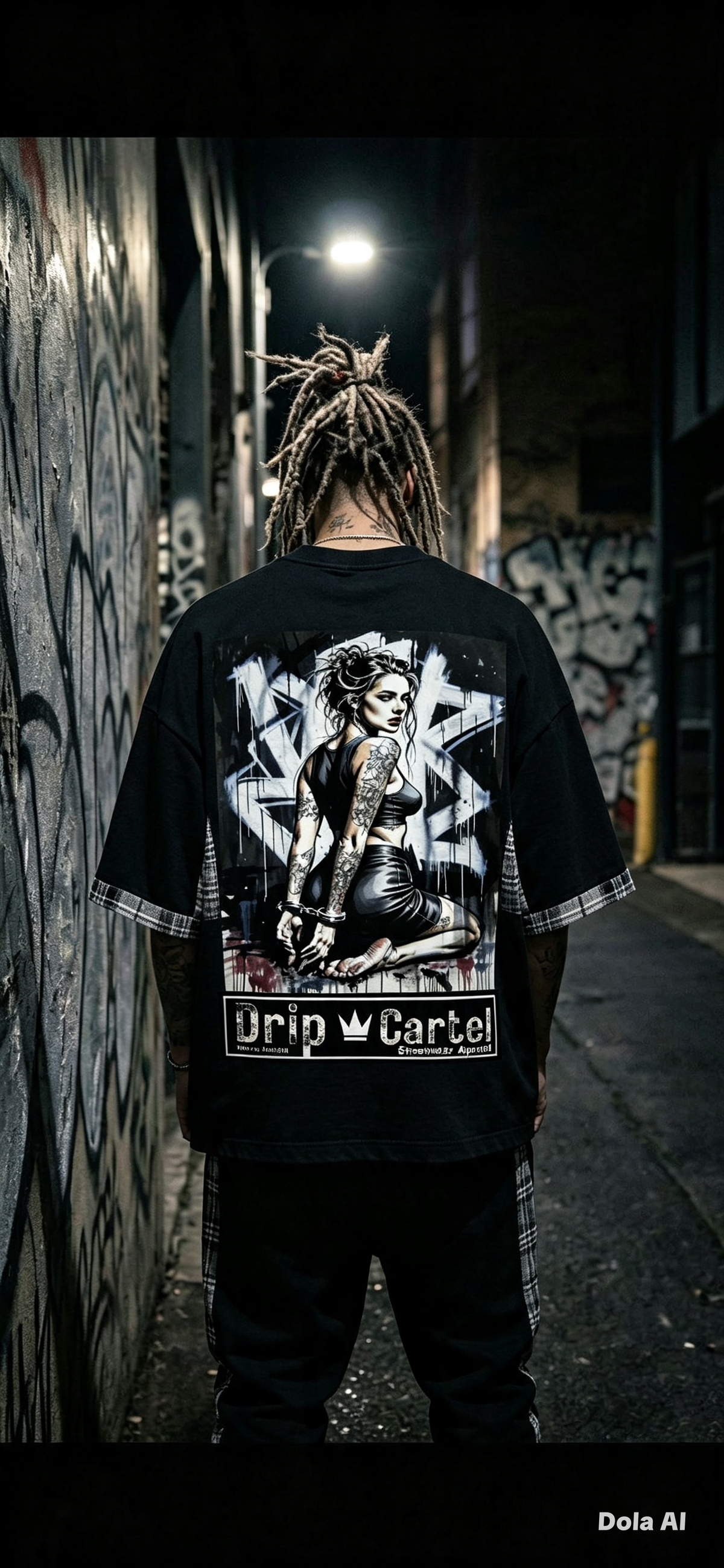 Drip Cartel "originals" Plaid Paneled T-Shirt